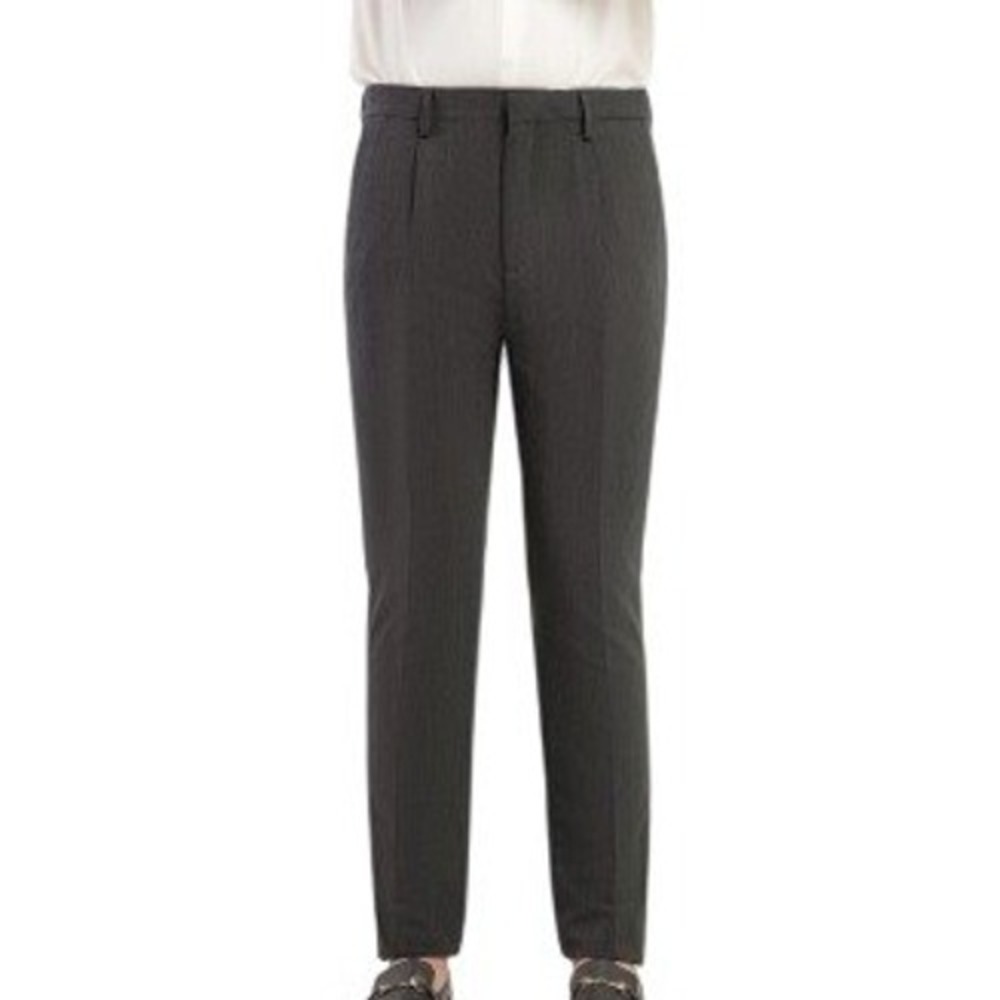 NWT Men's Calvin Klein Flat Front Slacks Trousers Color Asphalt Size 38W 32L